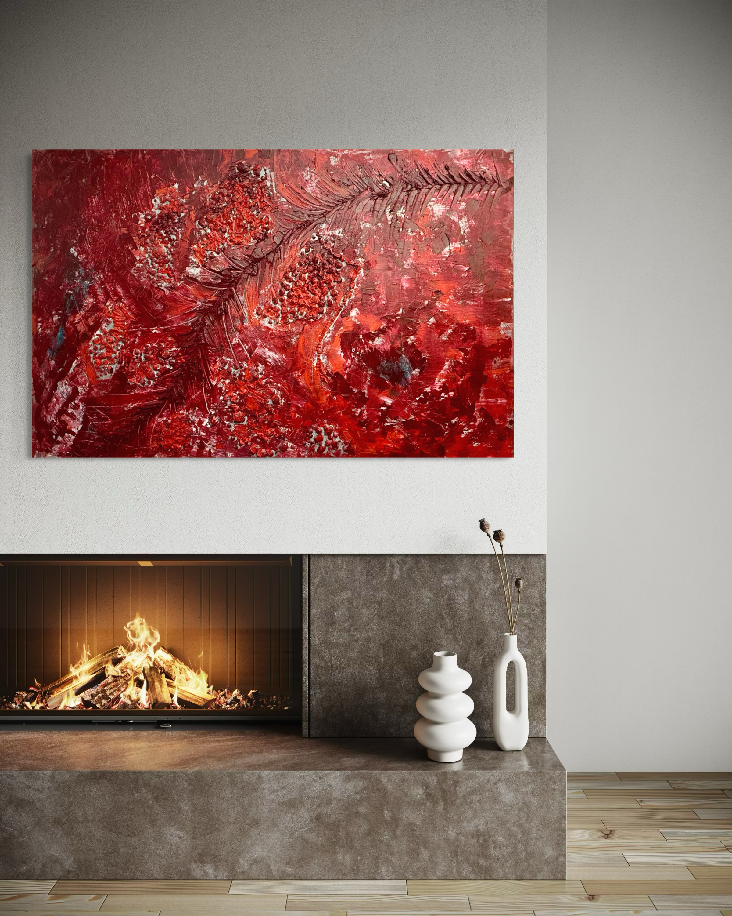 The Crimson Covenant: Unfailing Grace Original Painting