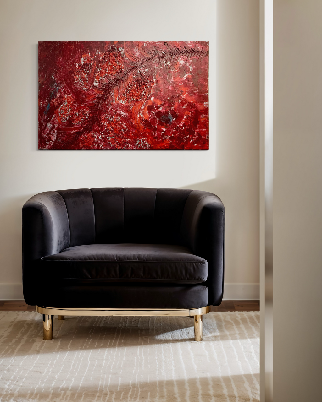 The Crimson Covenant: Unfailing Grace Original Painting