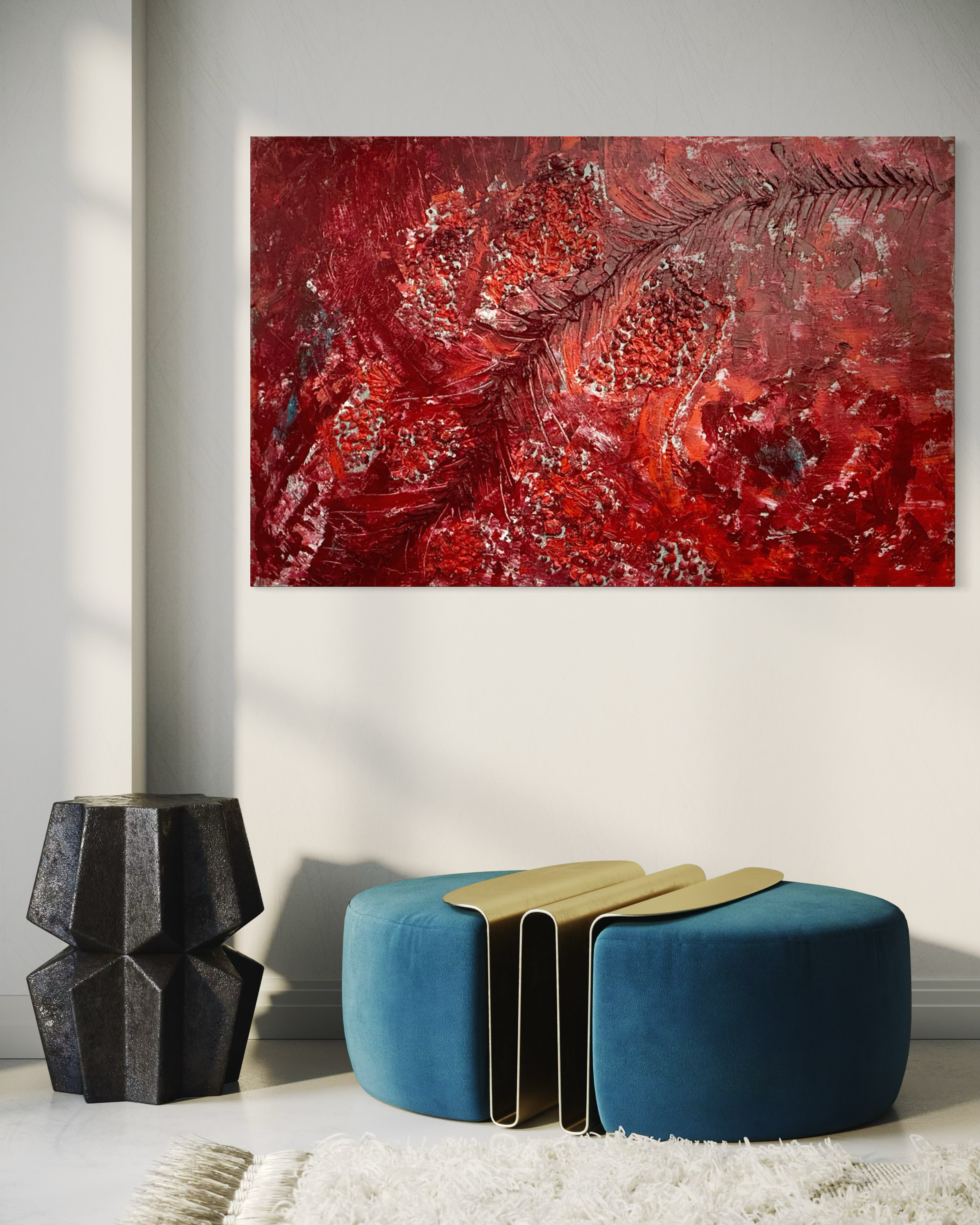 The Crimson Covenant: Unfailing Grace Original Painting