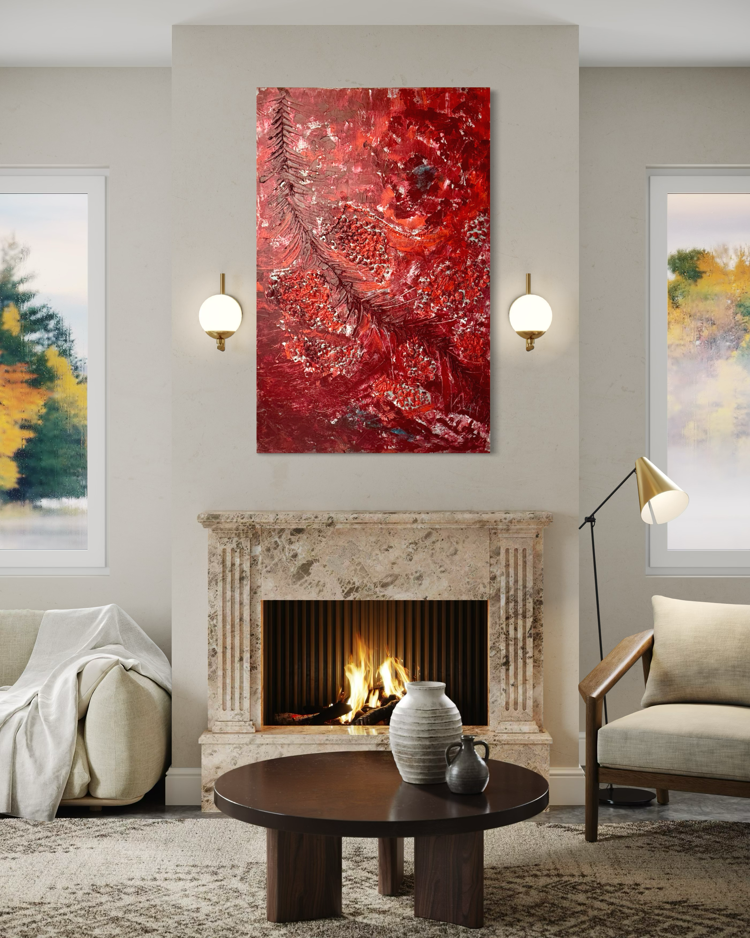 The Crimson Covenant: Unfailing Grace Original Painting