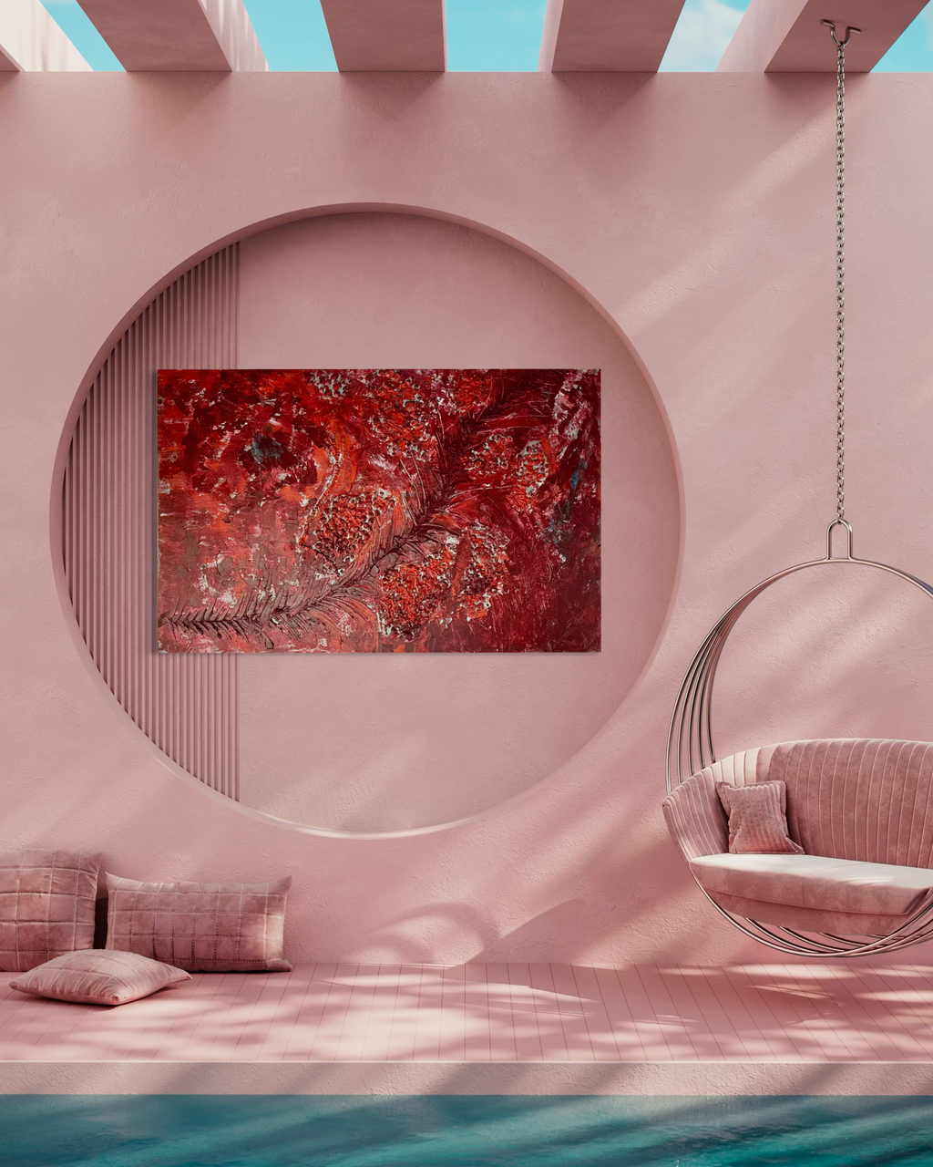 The Crimson Covenant: Unfailing Grace Original Painting