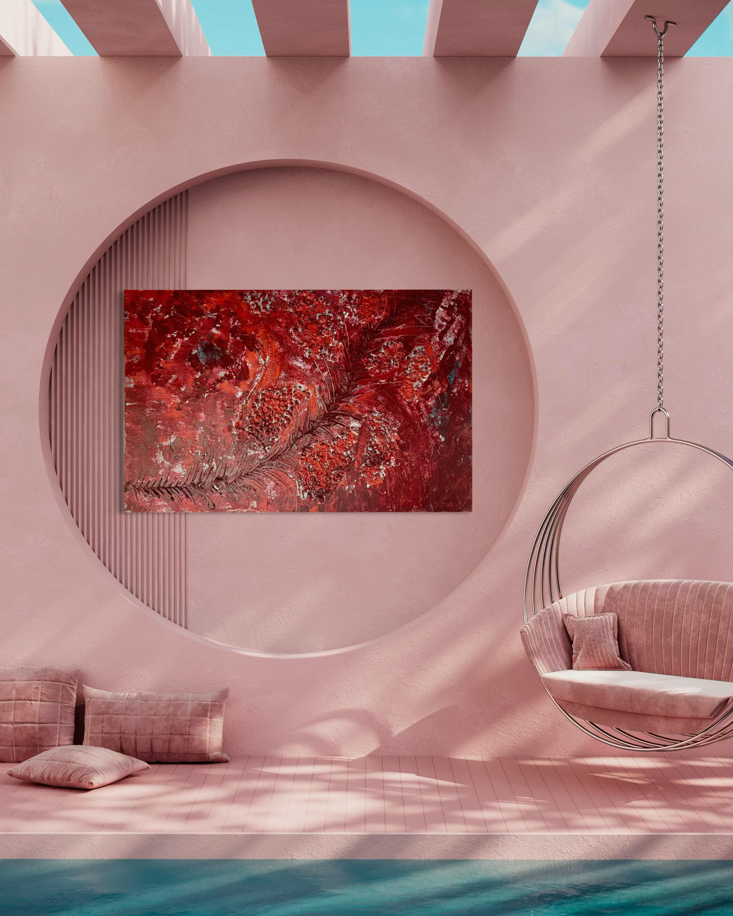 The Crimson Covenant: Unfailing Grace Original Painting