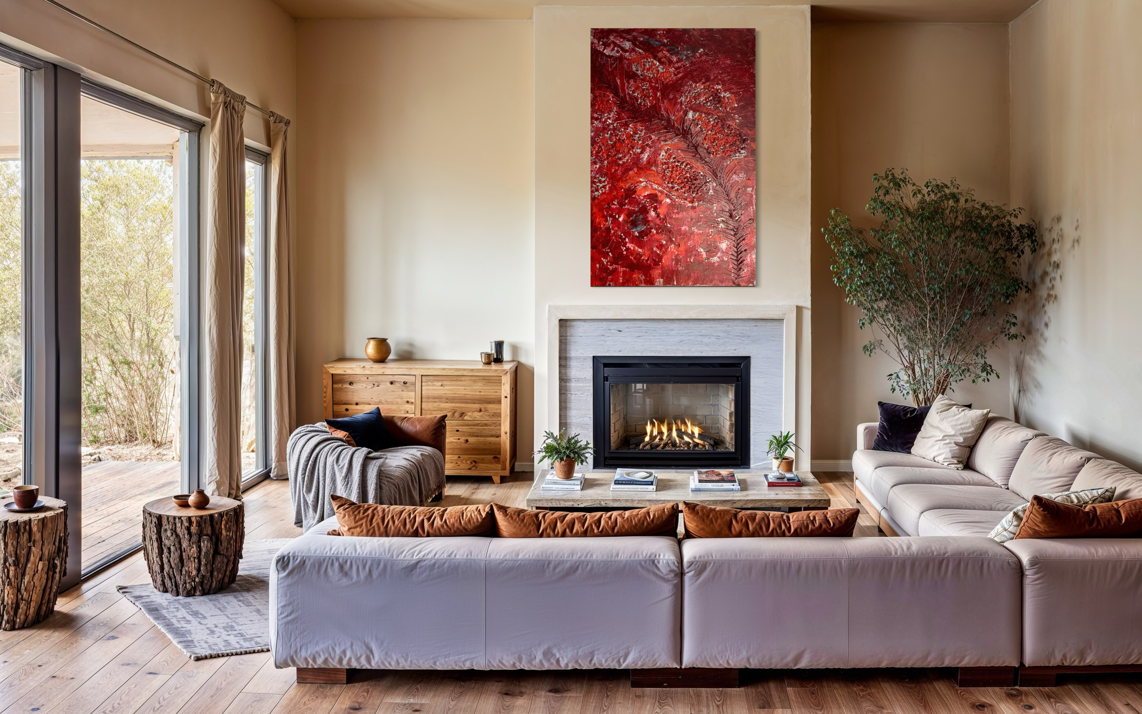 The Crimson Covenant: Unfailing Grace Original Painting
