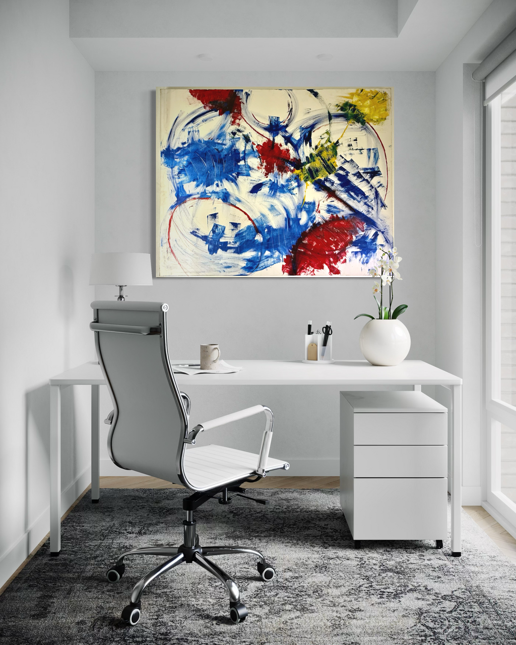Kinetic Hymn | Original Large-Scale Abstract Painting | 48" x 60" Acrylic on Canvas