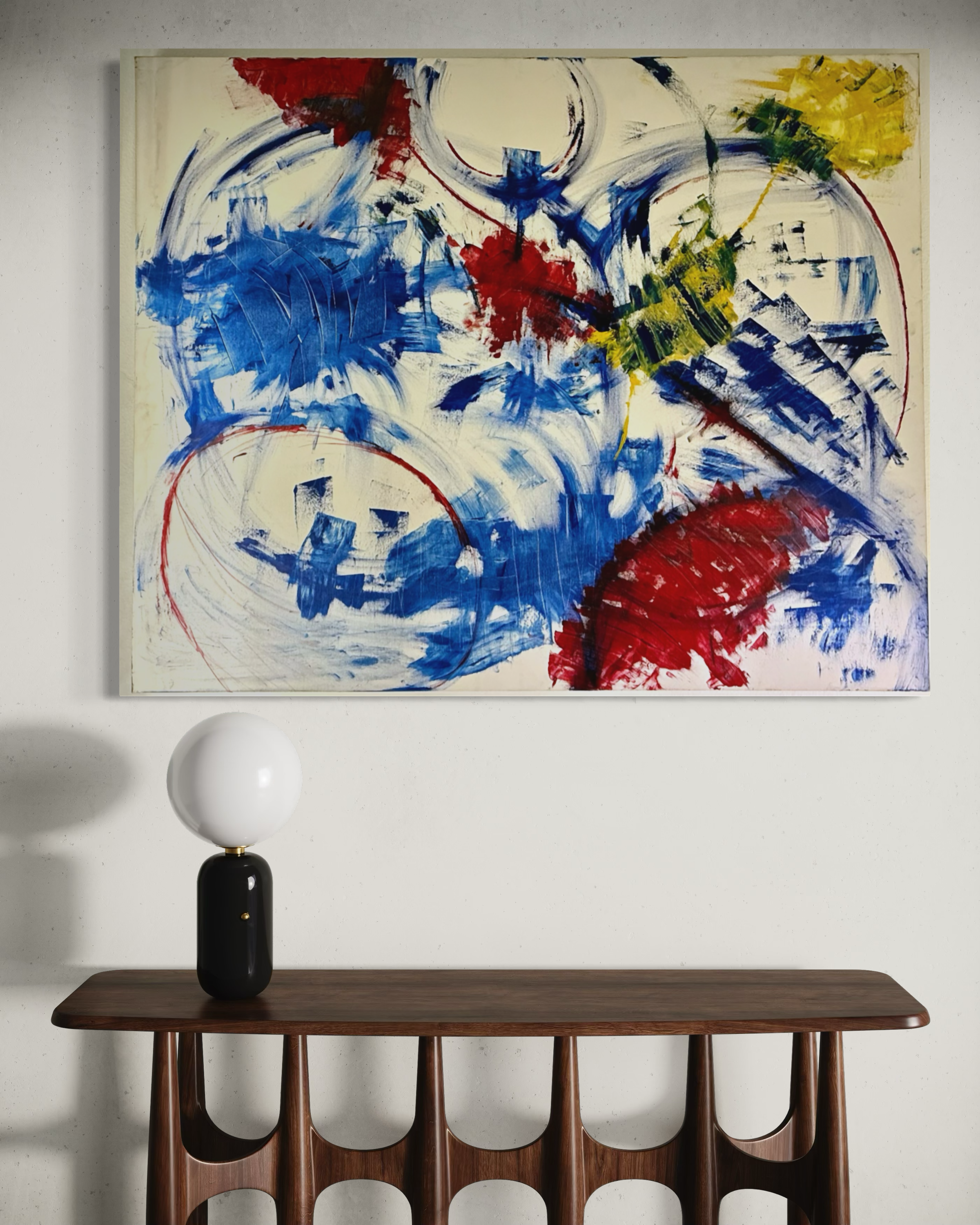 Kinetic Hymn | Original Large-Scale Abstract Painting | 48" x 60" Acrylic on Canvas