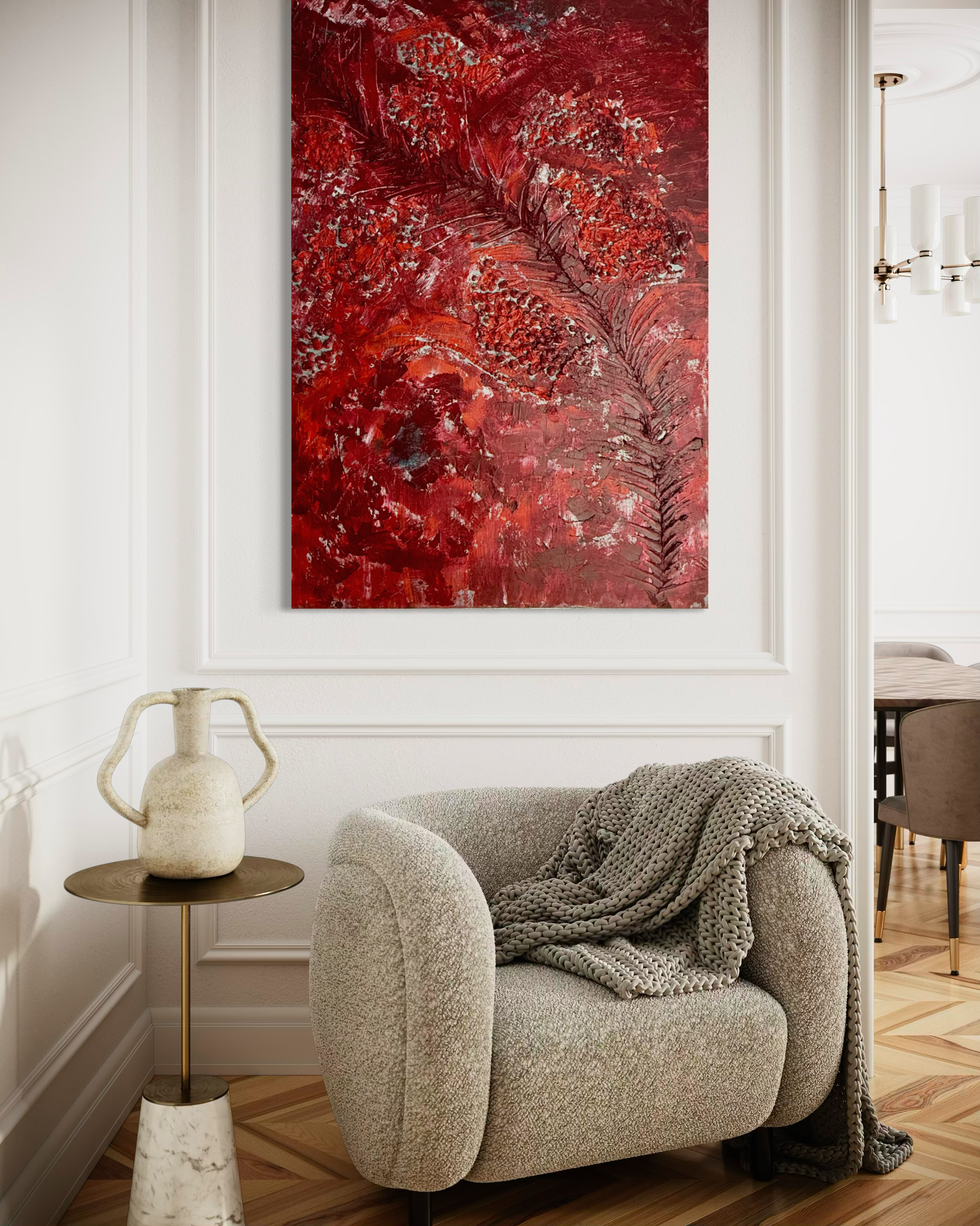 The Crimson Covenant: Unfailing Grace Original Painting