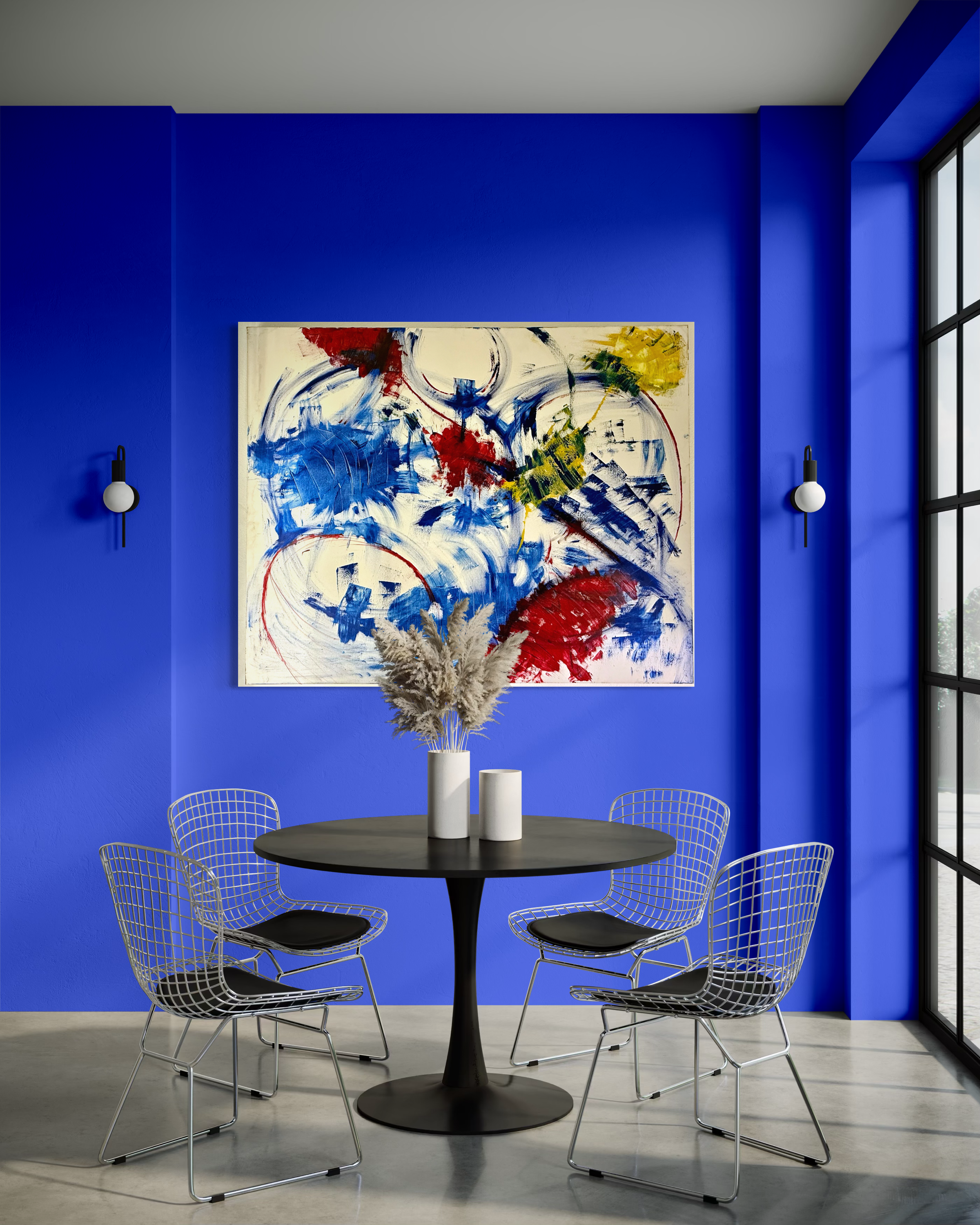 Kinetic Hymn | Original Large-Scale Abstract Painting | 48" x 60" Acrylic on Canvas