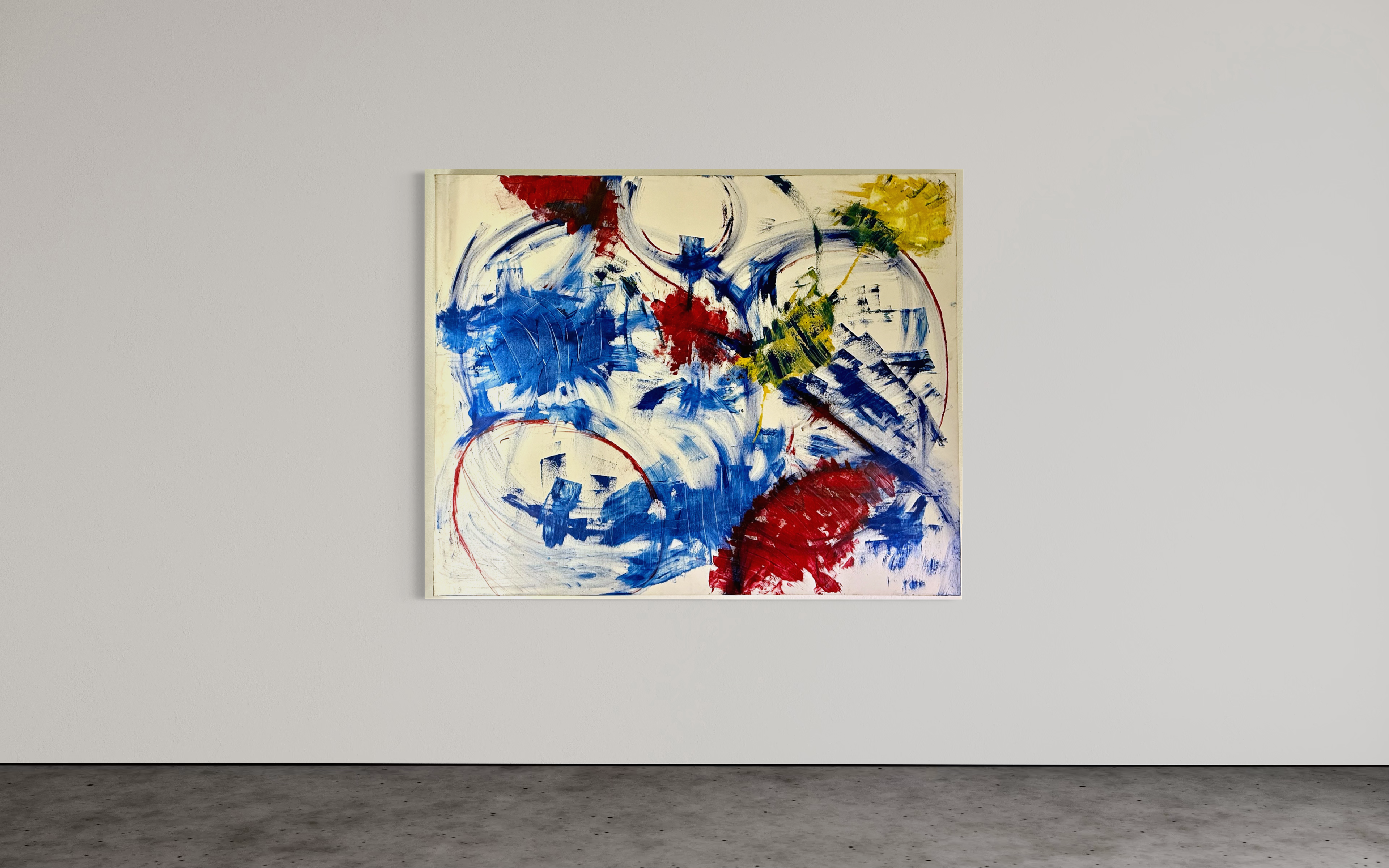 Kinetic Hymn | Original Large-Scale Abstract Painting | 48" x 60" Acrylic on Canvas